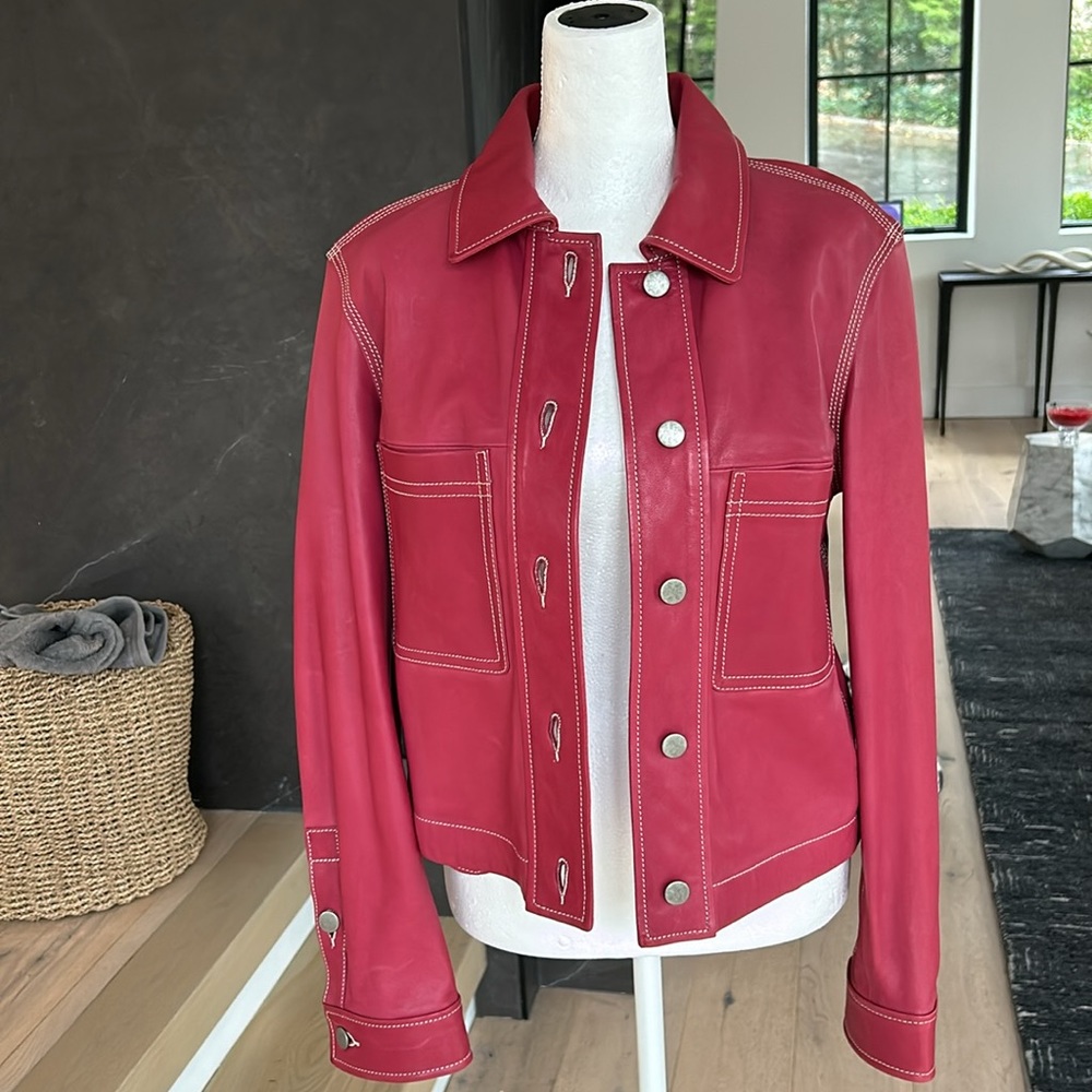 Nour Hammour Zennia Leather Jacket